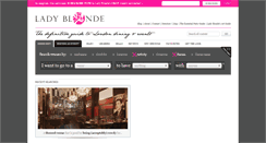 Desktop Screenshot of ladyblonde.com